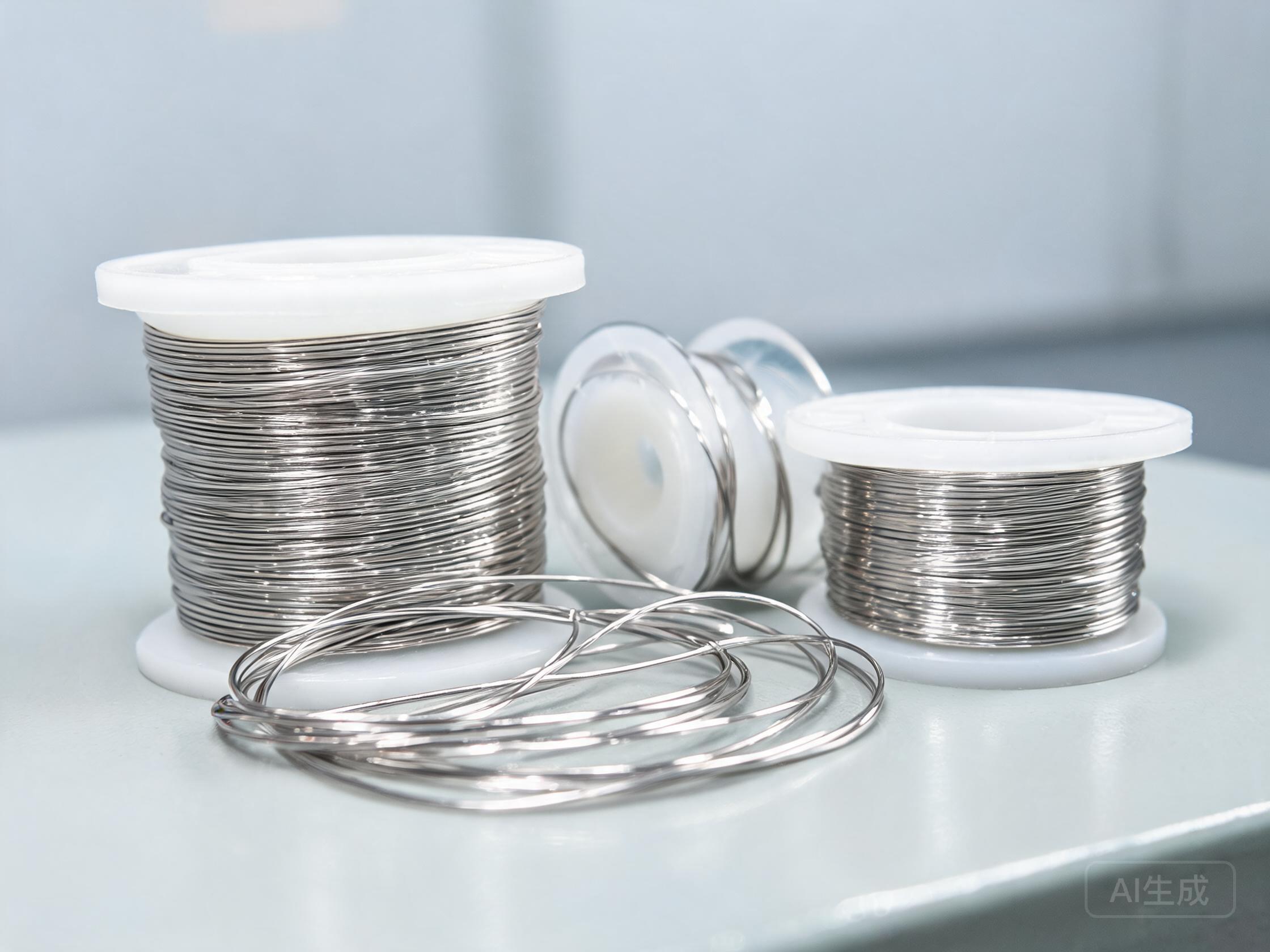 Titanium wire spools and coils